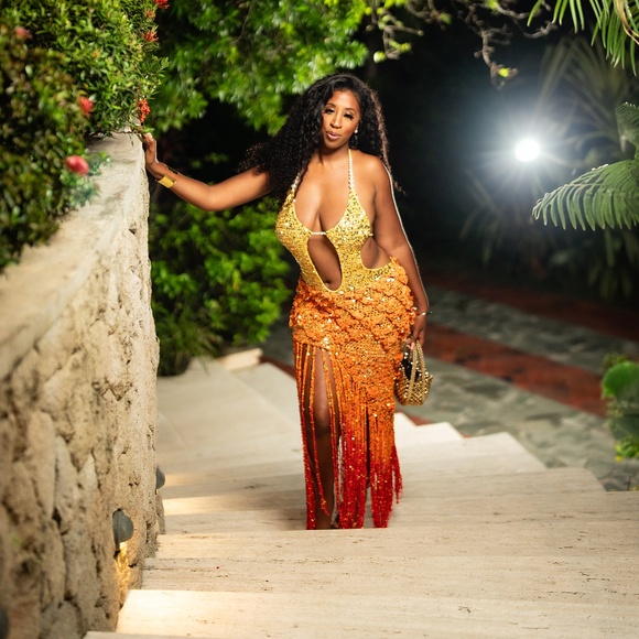 Workfrombeach Crochet Maxi Dress - Picture 1 of 5